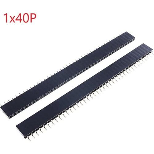 100 Pcs 0.100" 2.54mm 1x40 Pin 40 Position Female PCB Header Single Row Right Angle SMT/SMD Surface Mount PCB Re-flow Solder