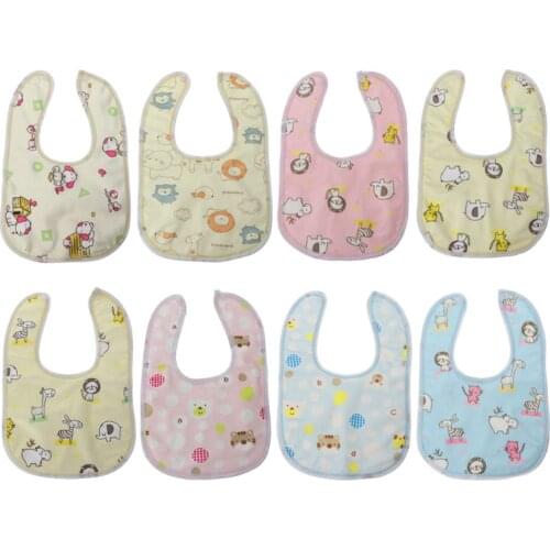 2020 New Random Style Baby Bib Velvet Waterproof Baby Care Feeding Printing Bibs Towel Multi Color
