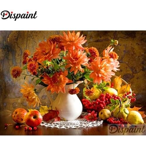 Dispaint Full Square/Round Drill 5D DIY Diamond Painting "Flower fruit" Embroidery Cross Stitch 3D Home Decor A12039
