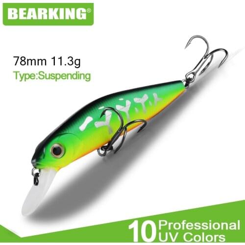 BEARKING 7.8cm 11g Lure Wobblers Crankbaits Hard Lure Pike Artificial Bait Fishing Tackle Bass Trout Fishing Lures