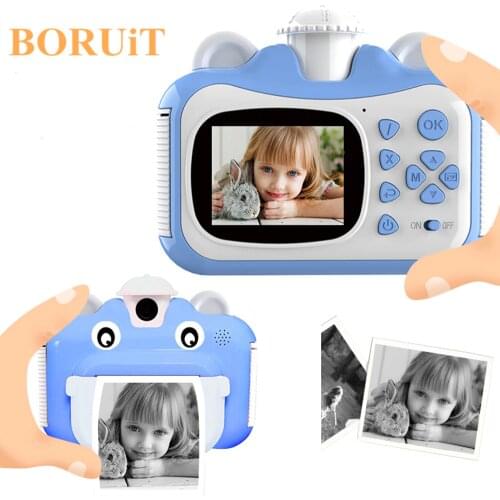 Children Camera Instant Print Camera For Kids 1080P HD Camera With Thermal Photo Paper Toys Camera For Birthday Gifts