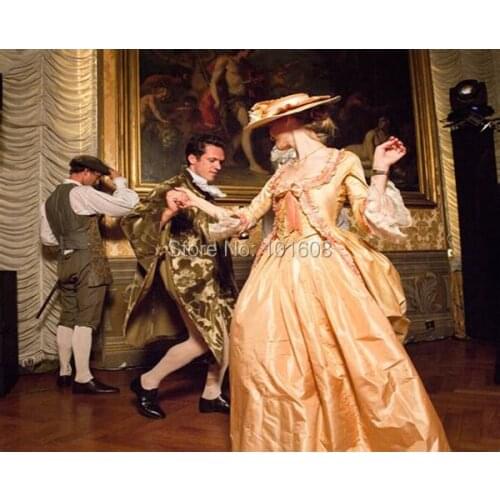 Customer to order!1900 Harlots TV Movie Dresses Vintage Costumes Victorian Dresses Gown Theatre Dress Rococo dresses HL-47