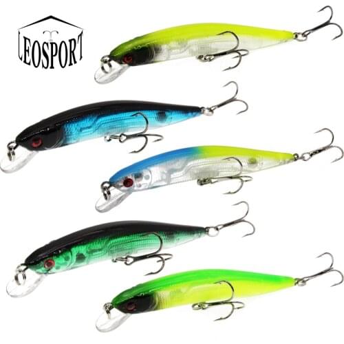 LEOSPORT New Sale 1pcs/lots Hard Minnow Fishing Bait 10cm/80g Good Quality Crankbaits With Ball Lures