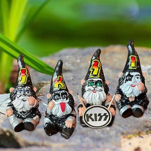 Miniature Gardening Gnomes Figurines Ornaments Resin Elf Crafts Best Gift Kiss Elf Resin Crafts Micro Landscape Garden Decor