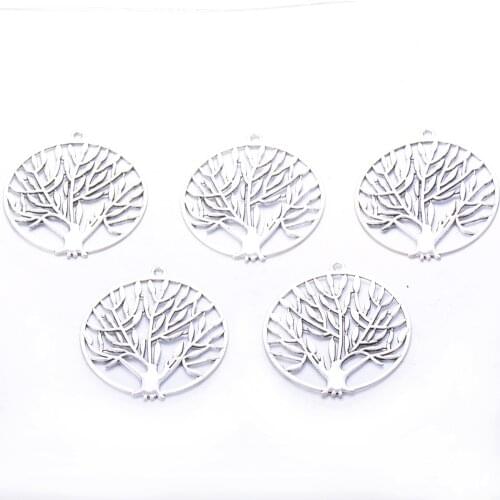 Peace life tree Antique Silver Color Pendants DIY Making Findings Handmade Jewelry Accessories Charms For Jewelry Making