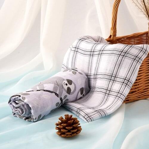 Kangobaby #Bamboo Cotton Fashion# All Season Easy To Carry Soft Breathable Baby Swaddle Blanket
