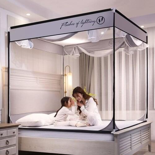 Good Quality Three-door Yurt Mosquito Net Adult Kids Bed Tent Modern Mesh Style Summer King Queen Size Bed Canopy Netting