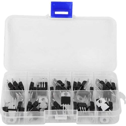 50PCS Voltage Regulator Transistor Kit Electronic Component Industrial Parts Electrical Supplies NPN Transistor