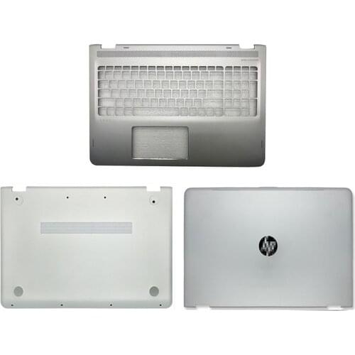 New For HP Envy X360 M6-AR004DX M6-AQ M6-AQ005DX 15-AQ 15T-AQ Top Case LCD Back Cover Palmrest Bottom Case Silver 856799-001