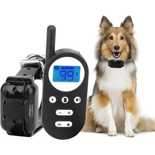 Rechargeable Waterproof Electronic Dog Training Collar Stop Barking LCD Display 800m Remote Electronic Shock Training Collars