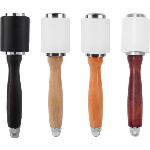 KAOBUY Professional Leather Carve Hammer Nylon Hammers Mallet Wood Handle For Leathercraft Punch Printing Percussion DIY tool
