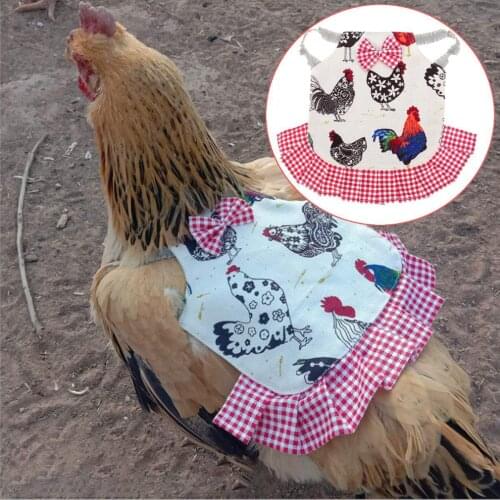 Chicken Wing Back Protector Chicken Harness Vests Hen with Matching Elastic Belt Breathable Poultry Back Protector Chicken Apron