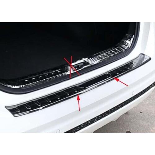Steel Rear Bumper Protector Cover Trim For 2019-2020 Nissan Altima 4DR Sedan black 1PCS