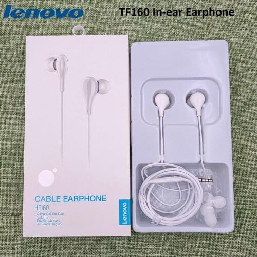 Universal Lenovo HF160 3.5mm Jack Stereo Wired In-ear Earphone Headset With Mic For Lenovo Z5 Z6 S5 K5 Pro Z5S K5 Note K5S A5
