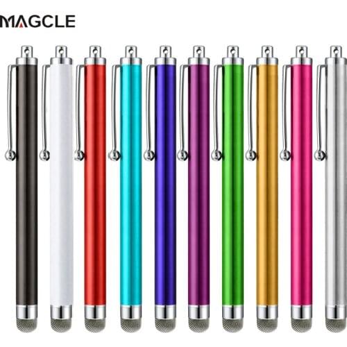 Universal Metal Mesh Micro Fiber Tip Touch Screen Stylus Pen for iPhone for Samsung Smart Phone Tablet PC Stylus Pen 10pcs/pack