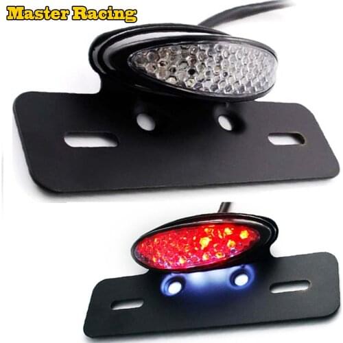 Universal Motorcycle Tail Light Rear Turn Signal Stop Brake Running Plate For ATV Scooter Chopper Dirt Bike