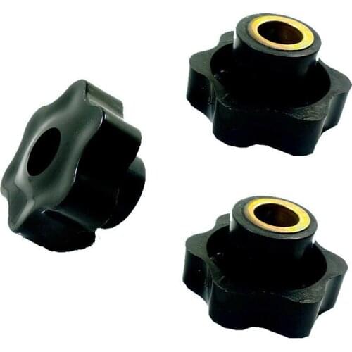 10/5 PCS M5 M6 M8 M10 Plum Hand Tighten Nuts Handle Thread Star Mechanical Black Thumb Nuts Clamping Knob Manual Nuts