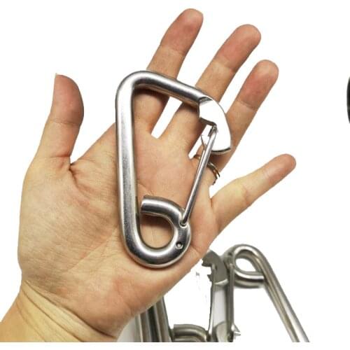 10mm 4PCS Carabiner Heavy Duty Carabiner Clips Keychain Climbing Snap Clip Lock Buckle Hook Camping Hiking