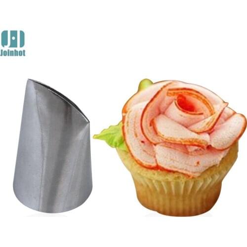 #126K 1PC Rose Pastry Tip Decorating Tools Bakeware Set Fondant Cake Cupcake Sugarcraft Stainless Steel Icing Piping Nozzles