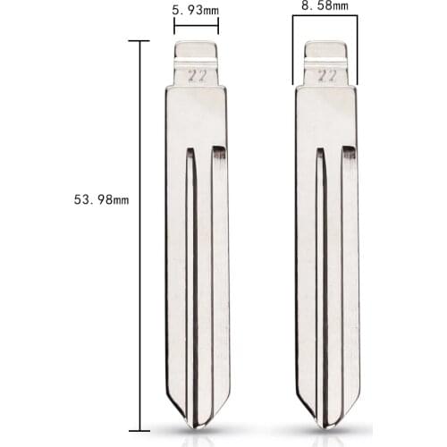 #22 NSN14 Metal Car Key Blade for KD VVDI JMD Remote key For Opel For Nissan Sunny Tiida Teana Livina