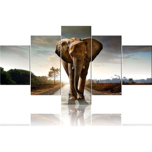 5pcs,elephant,Needlework 5d Diy Diamond Embroidery elephant Animal 3d Diamond Painting Cross Stitch Full Square Diamond Mosaic