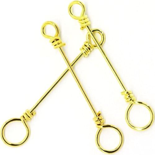 50pcs Small Fishing Bait Explosion Hooks 33mm stainless steel wire Fishing Spring Accessories wholesale