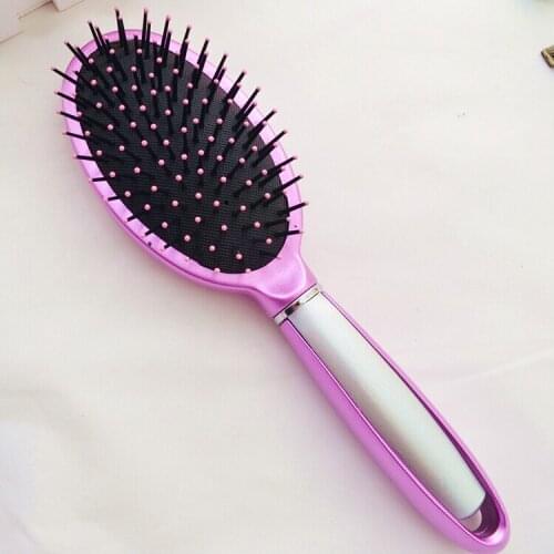 Free shipping 15 pieces/lot Pink color Paddle brush Hair Loss Massage Brush Air cushion comb