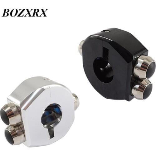 BOZXRX 7/8" Aluminum Alloy CNC Motorcycle Refit Switches Handlebar Mount Headlight Fog Light ON OFF Start Kill Horn Reset Button