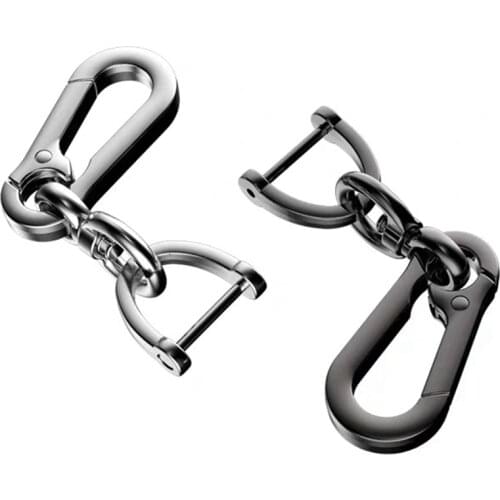 Keychain Key Holder Simple Strong Carabiner Buckle Car Key Chain Ring Detachable Keyring High Quality