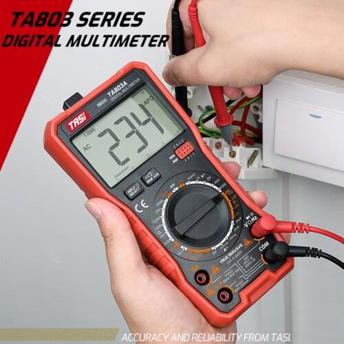 TA803 Digital Multimeter 2000 Counts True RMS Universal Meter Tester Voltmeter Ammeter Amperemeter AC/DC Voltage& Current