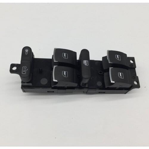 For VW Bora 10 Pins Left Master Window Switch Chrome Driver Side Safe Lock Button 1J4 959 857