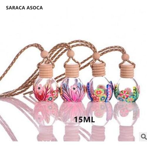15ml Soft Clay Car Air Outlet Perfume Bottle Deodorant air conditioner perfume clip Bottle 30pcs/lot