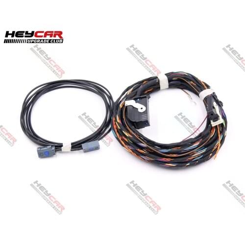 Rear High Line AV Camera KIT With Guidance Line Install harness Wire Cable 5N0907441A 5N0 907 441 A For VW Tiguan