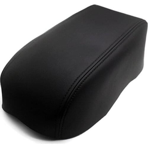 Center Armrest Leather Cover For Nissan Pathfinder 2001 2002 2003 2004 Car Central Armrest Box Panel Skin Cover Sticker Trim