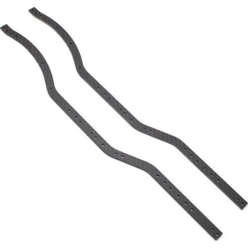 KYX Racing Carbon Fibre Chassis Main Frame Rail Upgrades Parts Accessories for 1/10 RC Crawler Car Axial SCX10 II 90046 90047