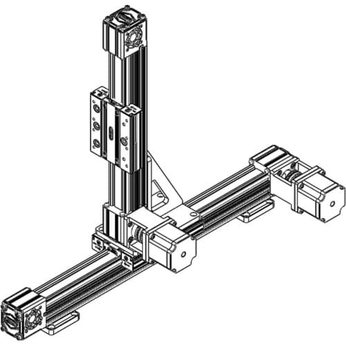 Mjunit MJ60N belt drive linear rail linear guide bearing rail system for yz axis with high rigidity