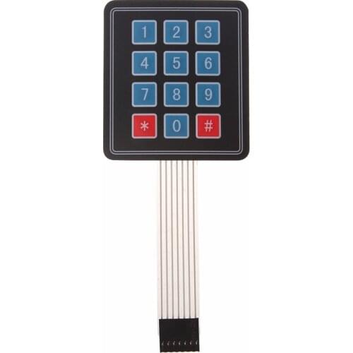 Matrix Array 12 Key Membrane Switch Keypad Keyboard For AVR 4 x 3