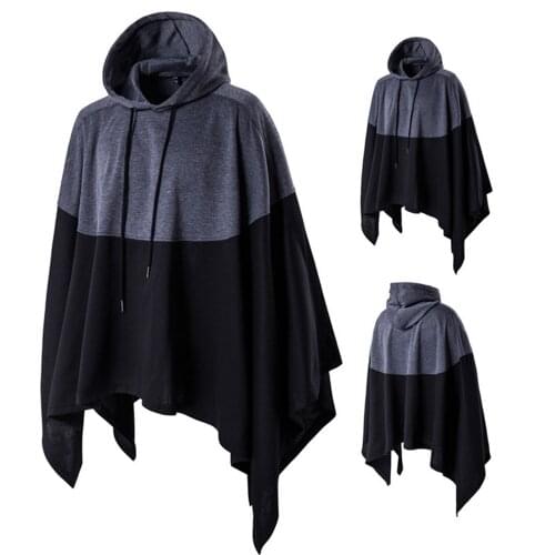 Hoodie Men 2020 Spring and Autumn New Fashion Casual Mens Cape Hoodie Cape Loose-fitting Hip Hop Mens Hoodie