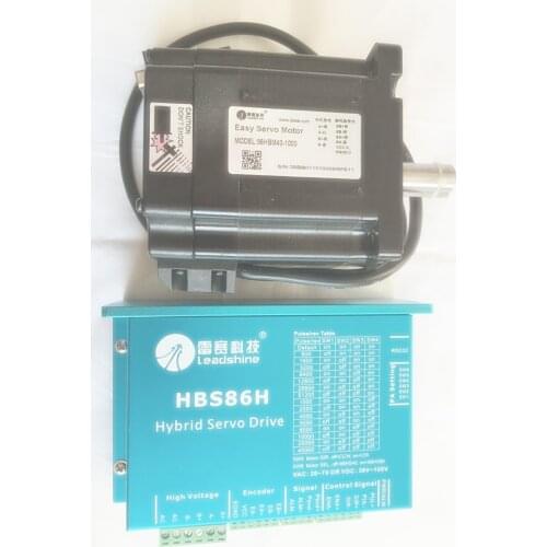 New Leadshine Closed Loop Stepper Drive HBS86H servo motor 86HBM40-1000 with 1000 line encoder HBS806 ES-D808