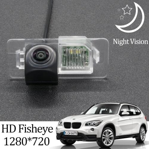 Owtosin HD 1280*720 Fisheye Rear View Camera For BMW X1 E84 F48 2009-2019 Car Vehicle Reverse Parking Accessories