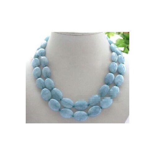 Natural 13x18mm Black Labradorite Oval Gemstone Beads Necklace 35'' AAA