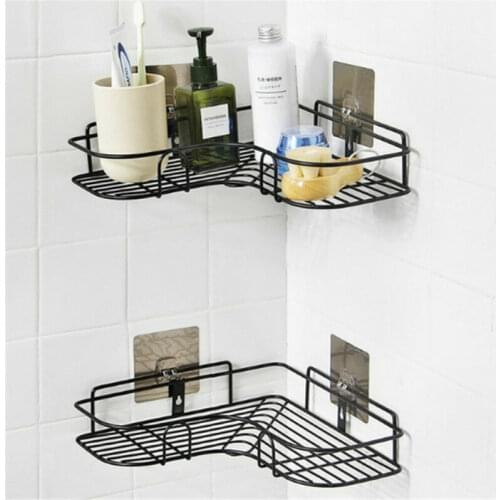 Durable Bathroom Caddy Tray Holder Rack Organiser Accessory Pole Shelf Shower No sticker