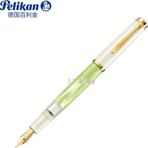 Pelikan Tradition M200 Pastel Green Fountain Pen, Precise Writing Instrument for Attractive and Expressive Handwriting
