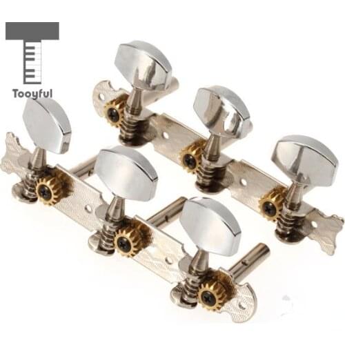 Tooyful High Quality 1Pc Zinc Alloy Classical Guitar Tuning Pegs Keys Replacement Machine Head Durable String Tuner Acce Silver