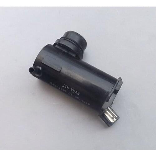 DC 12V Water Pump Water Sprayer Car Wash Lamp Washing Pump with Dual Water Outlet 3Lx2/Min Electric Vehicle Window Clean Pump