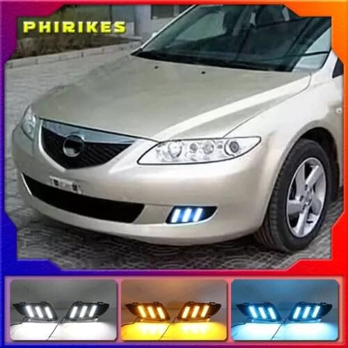 1 set for Mazda 6 Mazda6 2003 2004 Driving DRL Daytime Running Light fog lamp Relay LED Daylight car styling free shipping