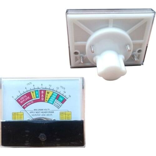 1Pc 44C2 DC Voltmeter Analog Panel Voltage Meter Mechanical Pointer Type MINI Crank Volts Meter Voltmeter for battery 12V