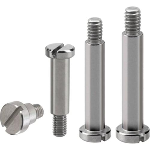 1PCS M2 M2.5 M3 Partial Thread Shoulder Screws Bolt 303 Stainless Steel Slotted Plug Screw