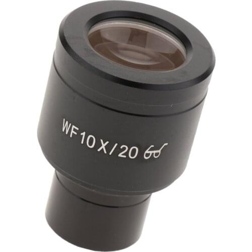 10X Biological Microscope Wide Angle Hight Eyepiont Eyepiece (WF10X/20mm Lens)