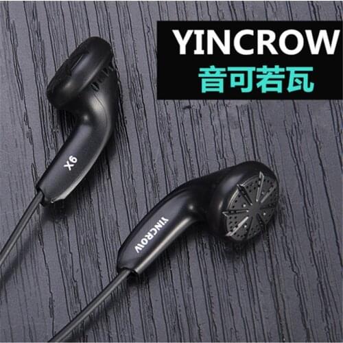 2021 Original YINCROW X6 In Ear Earphone Earbud Flat Head Plug Earplugs PK PK1 MX985 MX500 Kill Monk Earbud Free Shipping